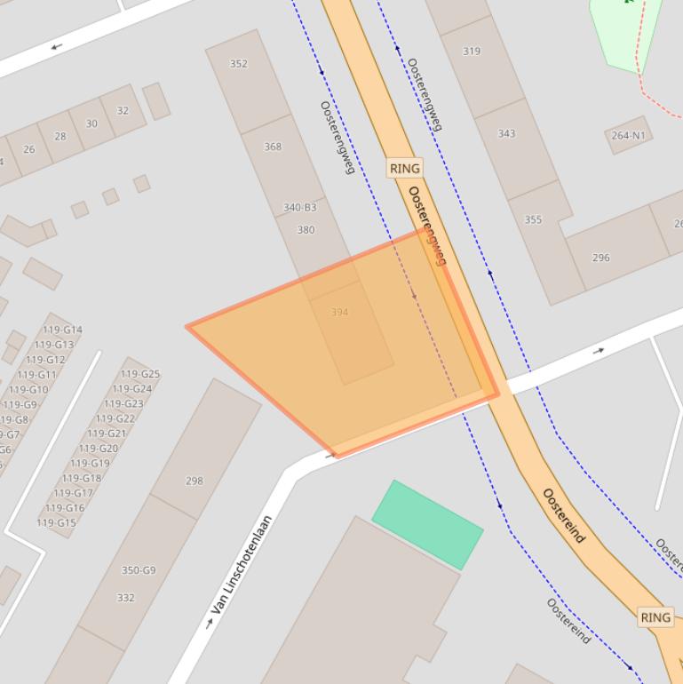 Kaart van postcodegebied 1212CZ.