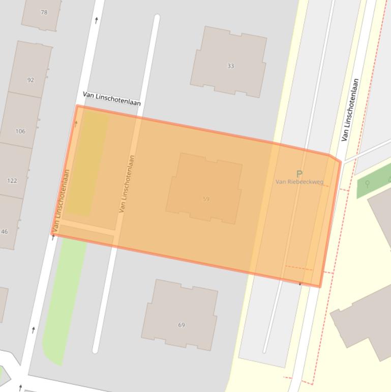 Kaart van postcodegebied 1212DP.