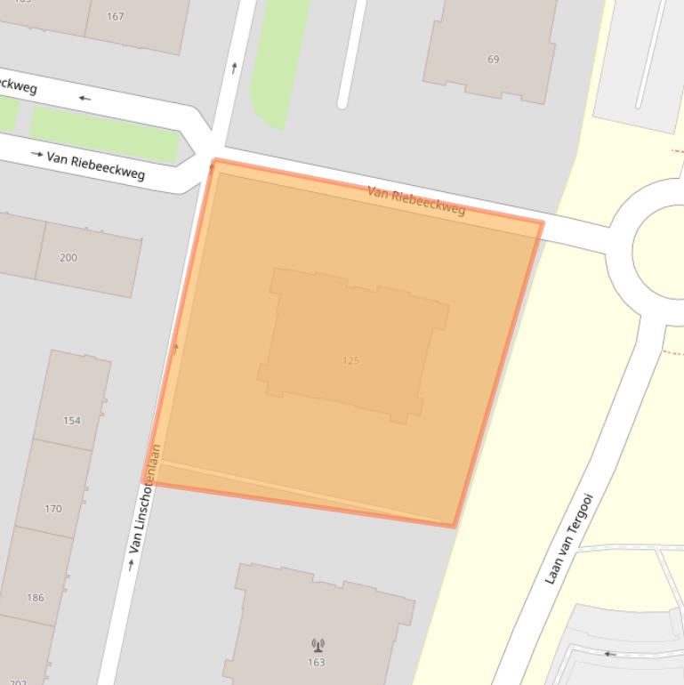 Kaart van postcodegebied 1212DS.