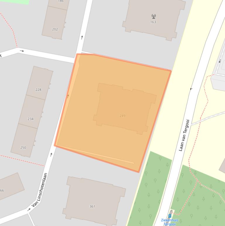 Kaart van postcodegebied 1212DV.