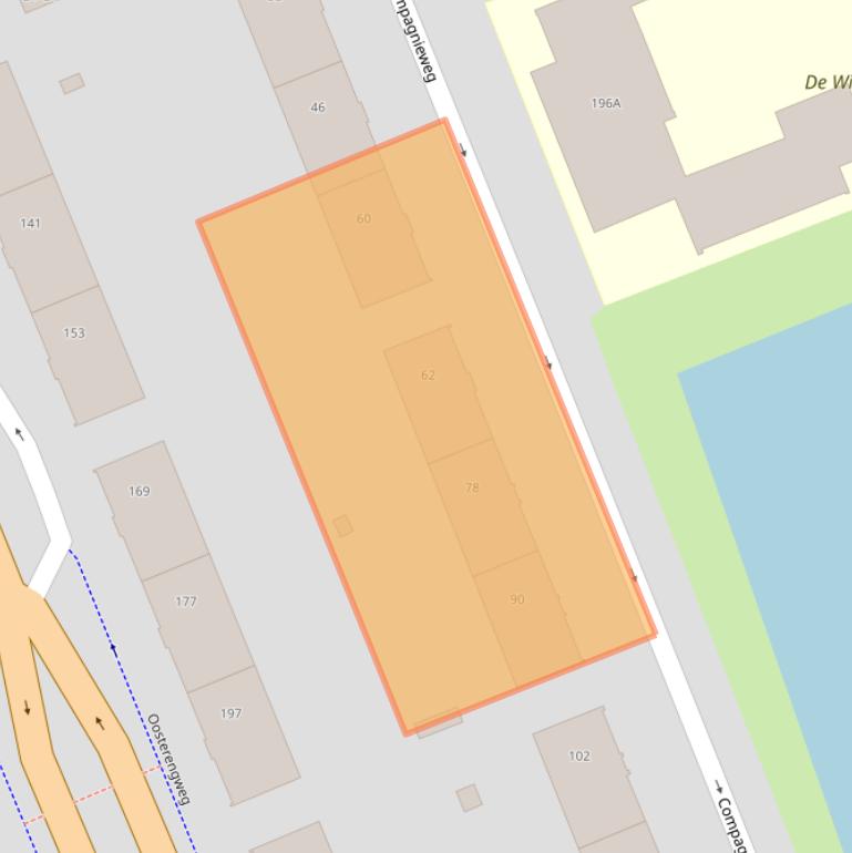 Kaart van postcodegebied 1212EB.