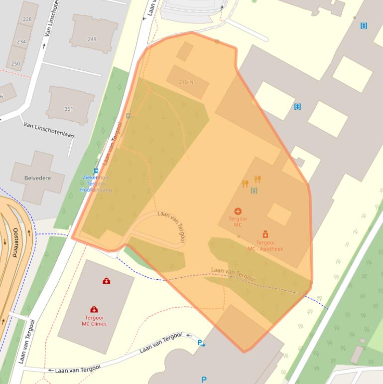 Kaart van postcodegebied 1212VH.