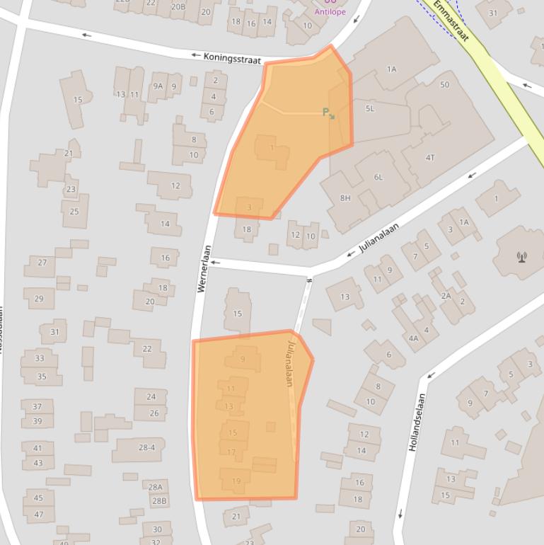 Kaart van postcodegebied 1213AR.