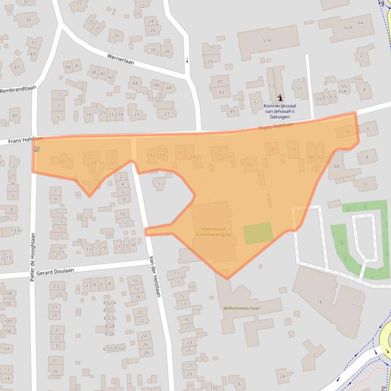 Kaart van postcodegebied 1213BM.