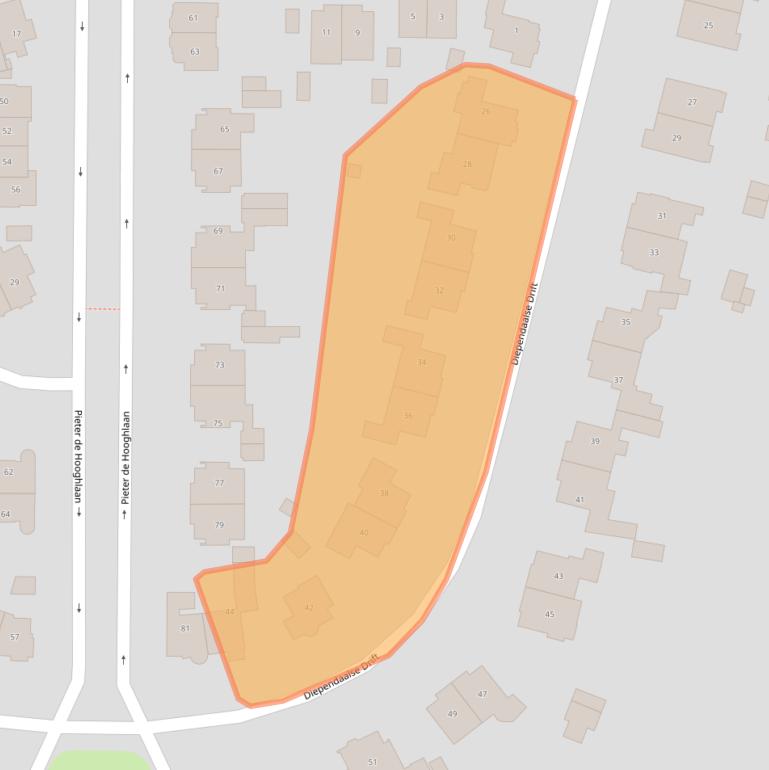 Kaart van postcodegebied 1213CR.