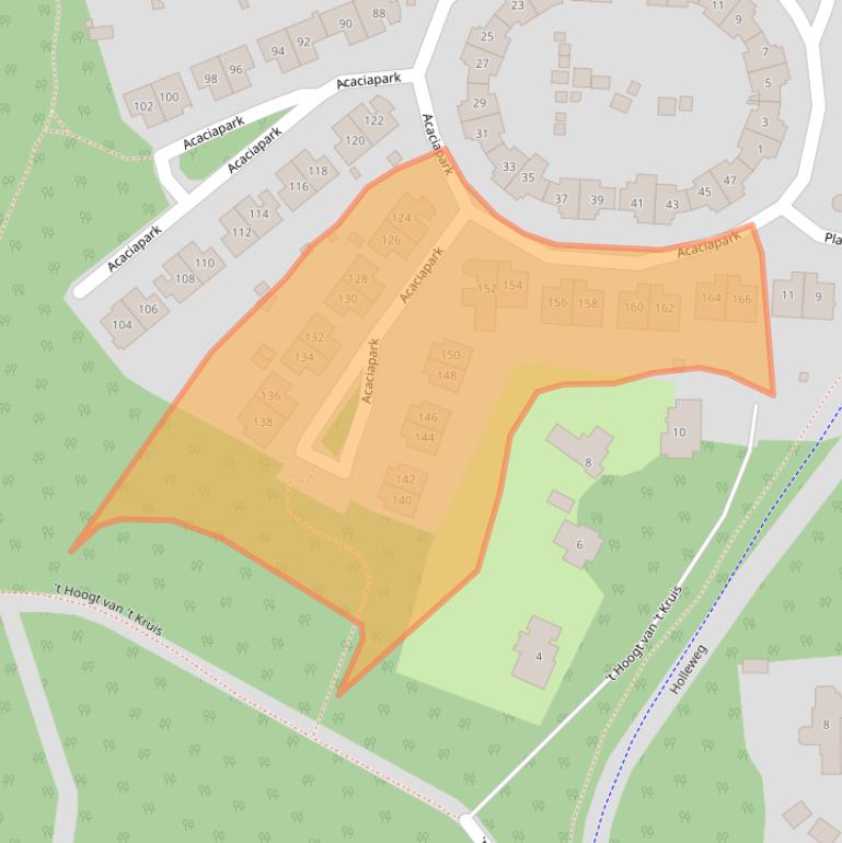 Kaart van postcodegebied 1213LD.