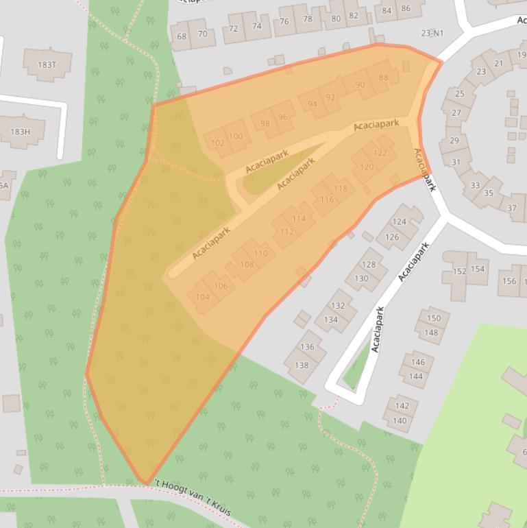Kaart van postcodegebied 1213LE.