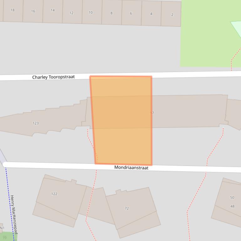 Kaart van postcodegebied 1213LL.