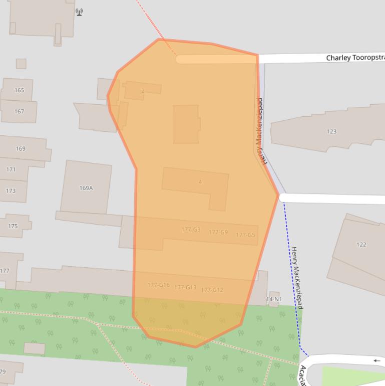 Kaart van postcodegebied 1213LV.