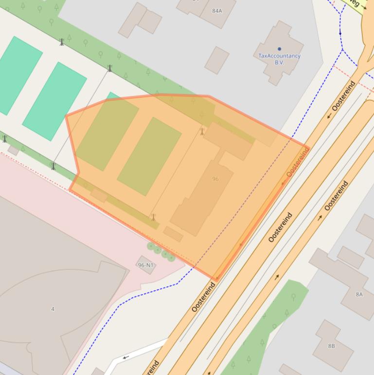 Kaart van postcodegebied 1213NJ.