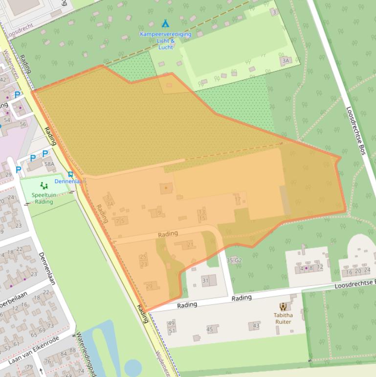 Kaart van postcodegebied 1213RK.