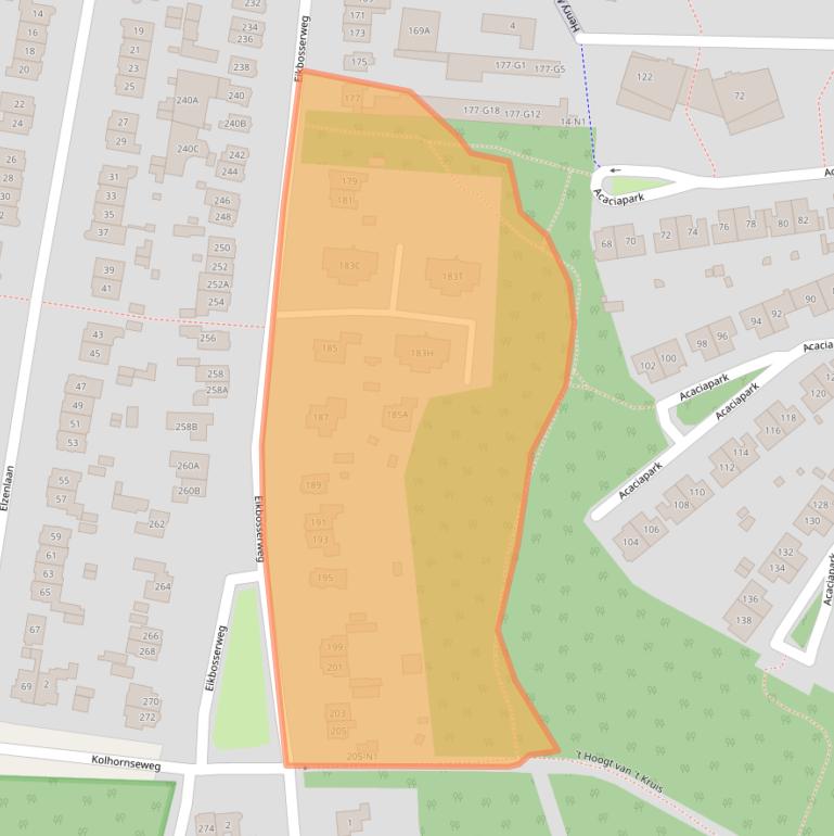 Kaart van postcodegebied 1213RX.