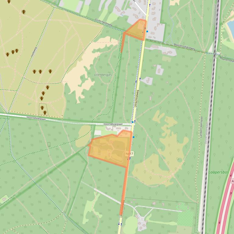 Kaart van postcodegebied 1213TX.