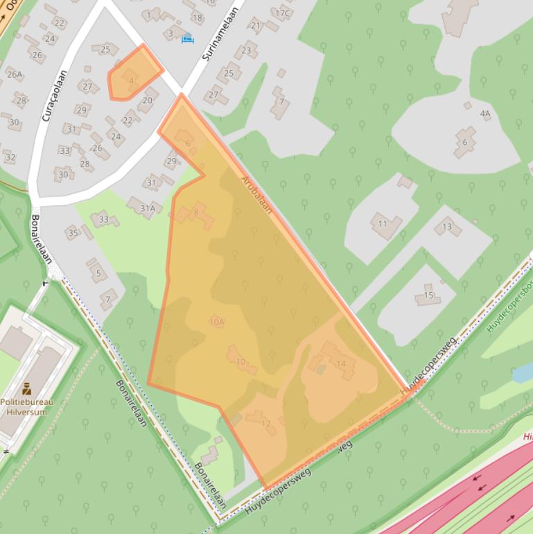 Kaart van postcodegebied 1213VG.