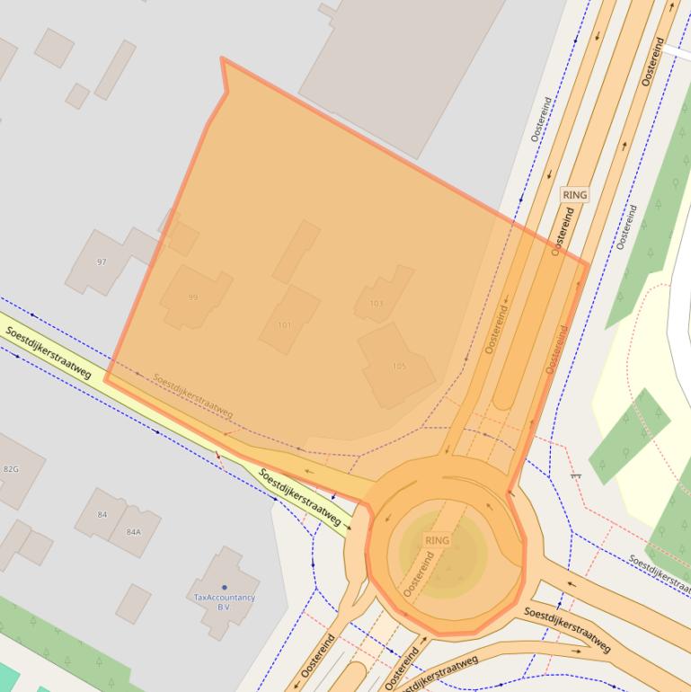 Kaart van postcodegebied 1213VW.