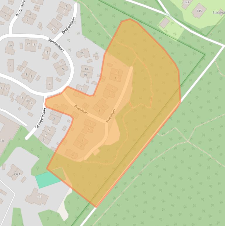 Kaart van postcodegebied 1213WT.