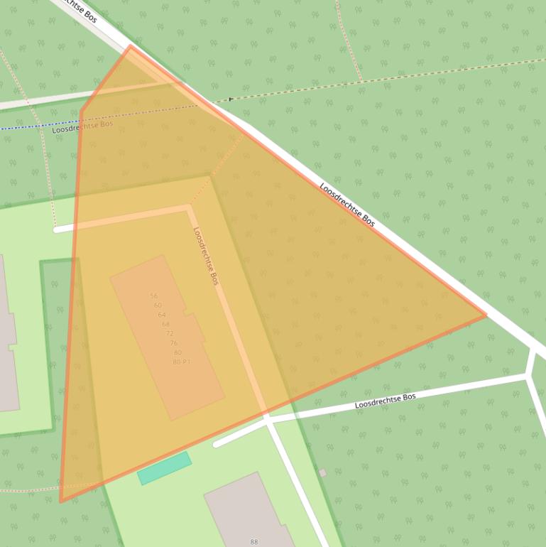 Kaart van postcodegebied 1213ZB.