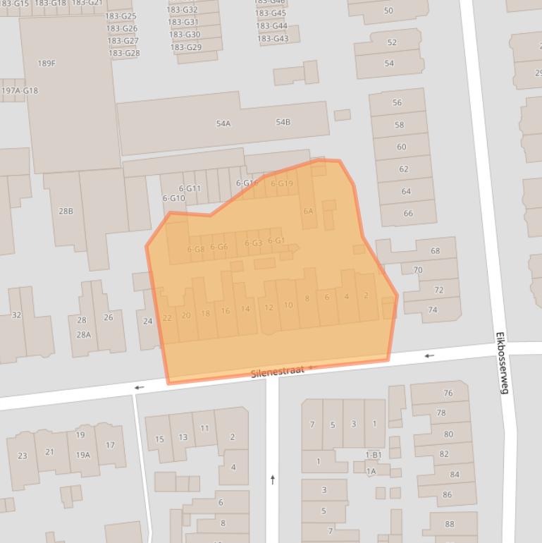 Kaart van postcodegebied 1214AN.