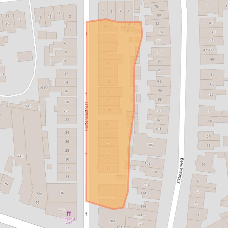 Kaart van postcodegebied 1214AR.