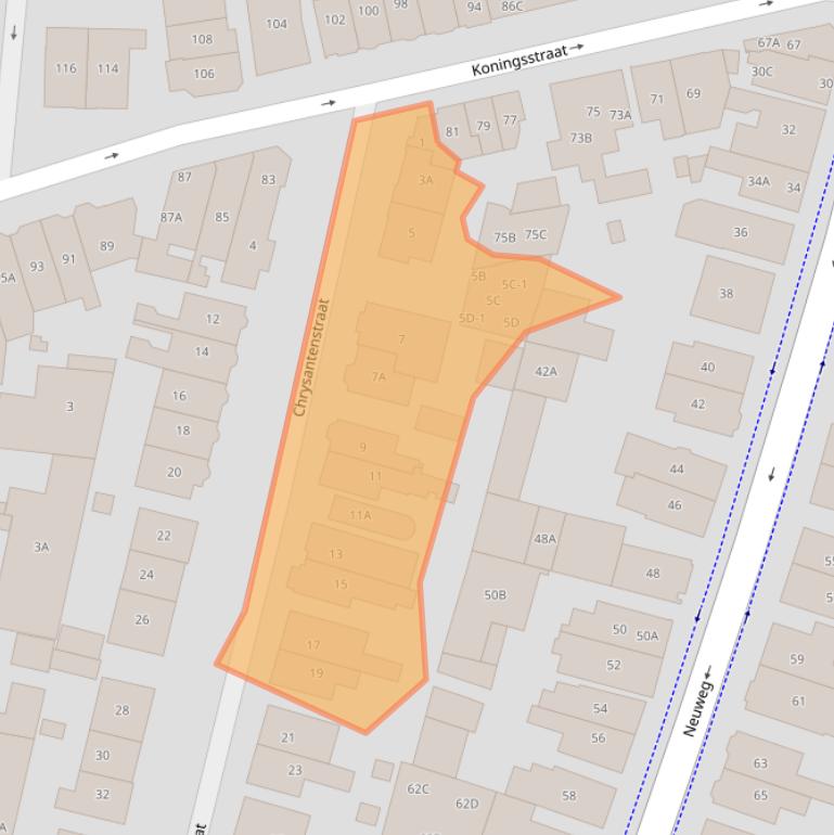 Kaart van postcodegebied 1214BK.