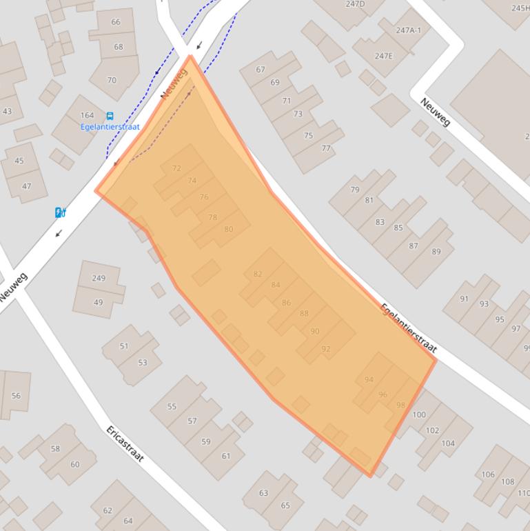 Kaart van postcodegebied 1214EG.