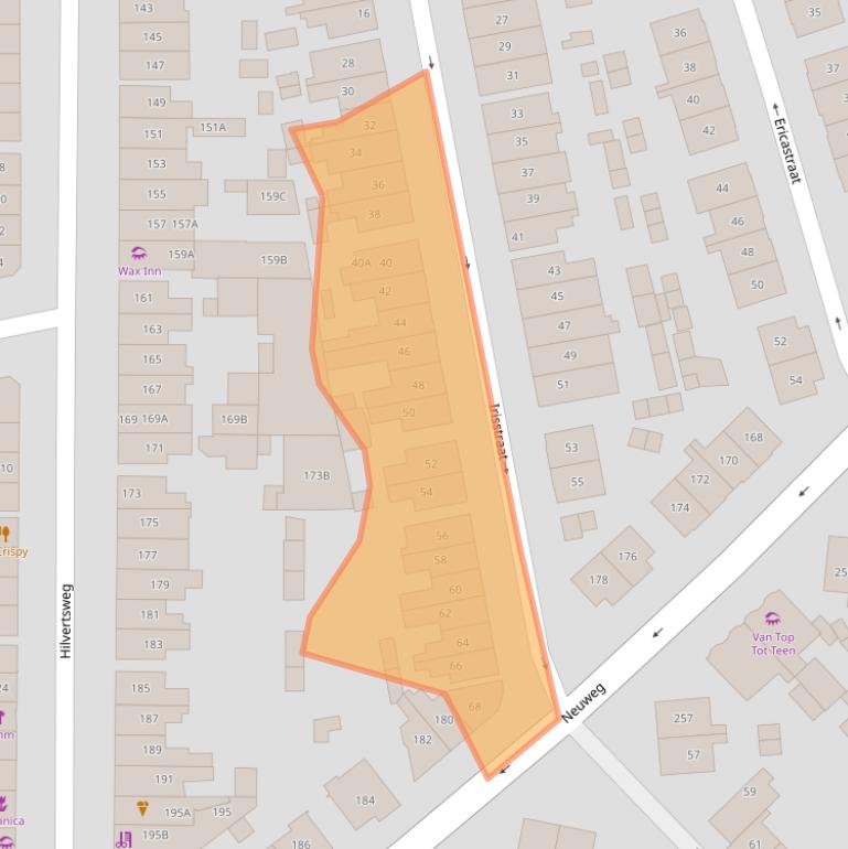 Kaart van postcodegebied 1214EV.