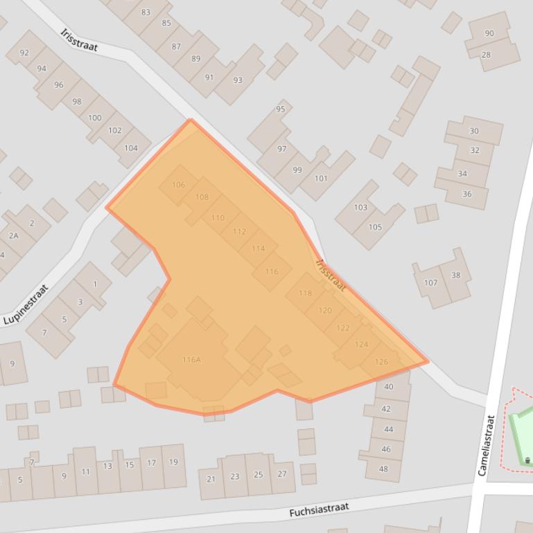 Kaart van postcodegebied 1214EX.