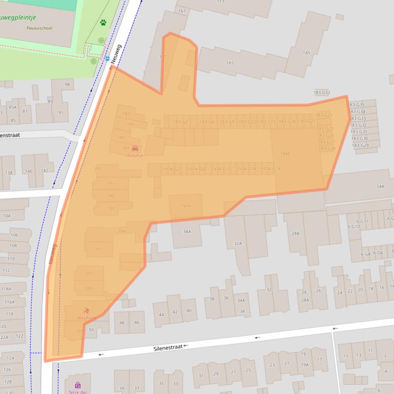 Kaart van postcodegebied 1214GP.