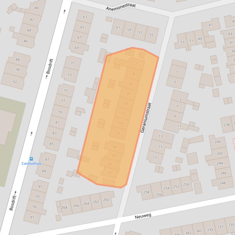 Kaart van postcodegebied 1214HV.