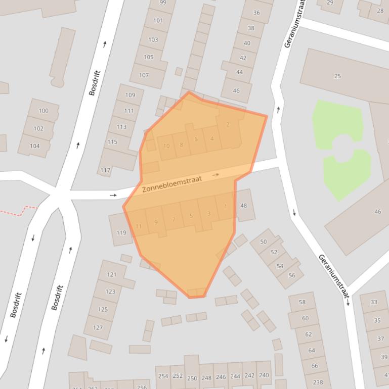 Kaart van postcodegebied 1214HX.