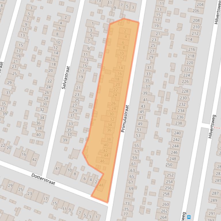 Kaart van postcodegebied 1214KV.
