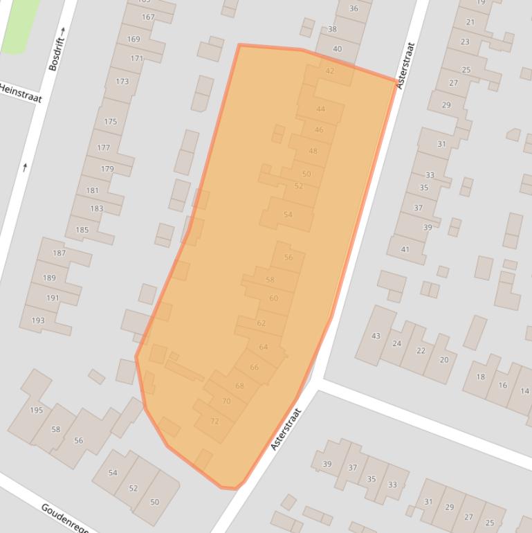 Kaart van postcodegebied 1214LB.