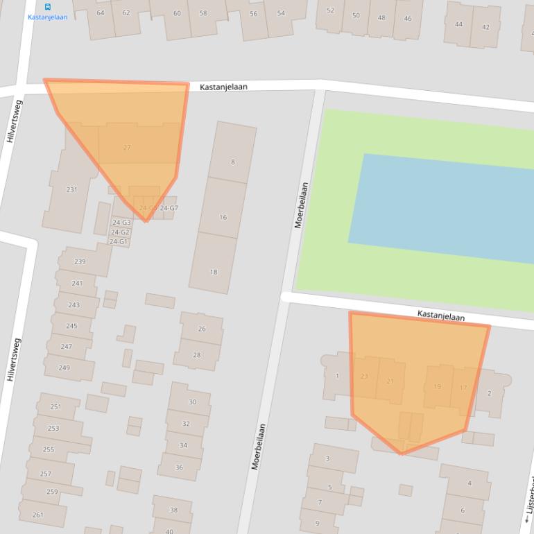 Kaart van postcodegebied 1214LG.