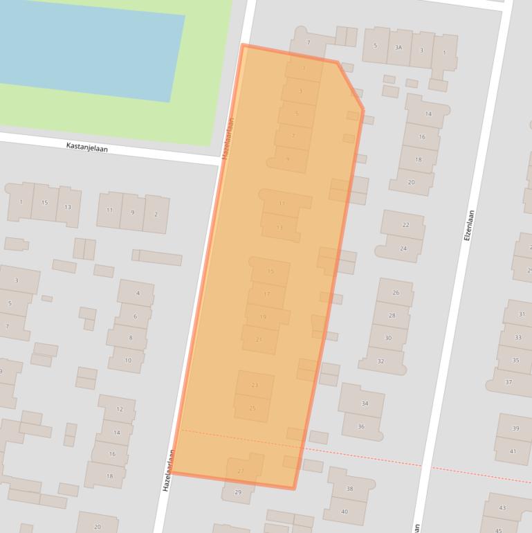 Kaart van postcodegebied 1214LK.