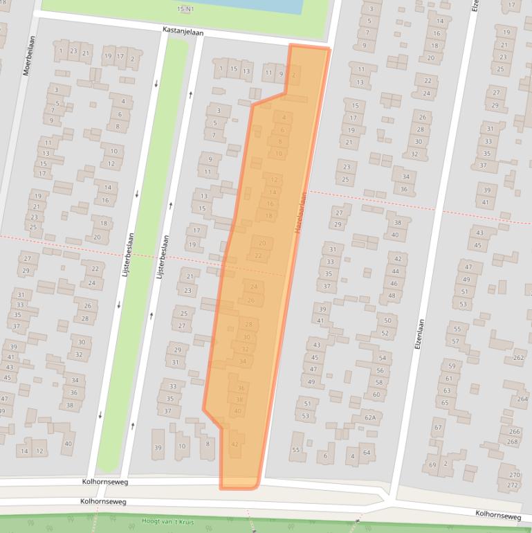 Kaart van postcodegebied 1214LM.