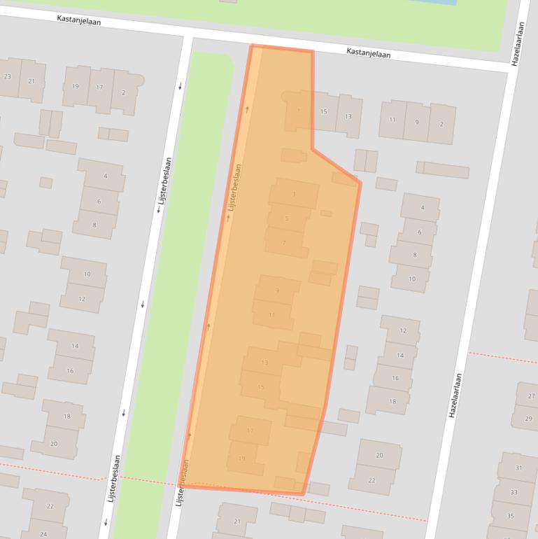 Kaart van postcodegebied 1214LN.