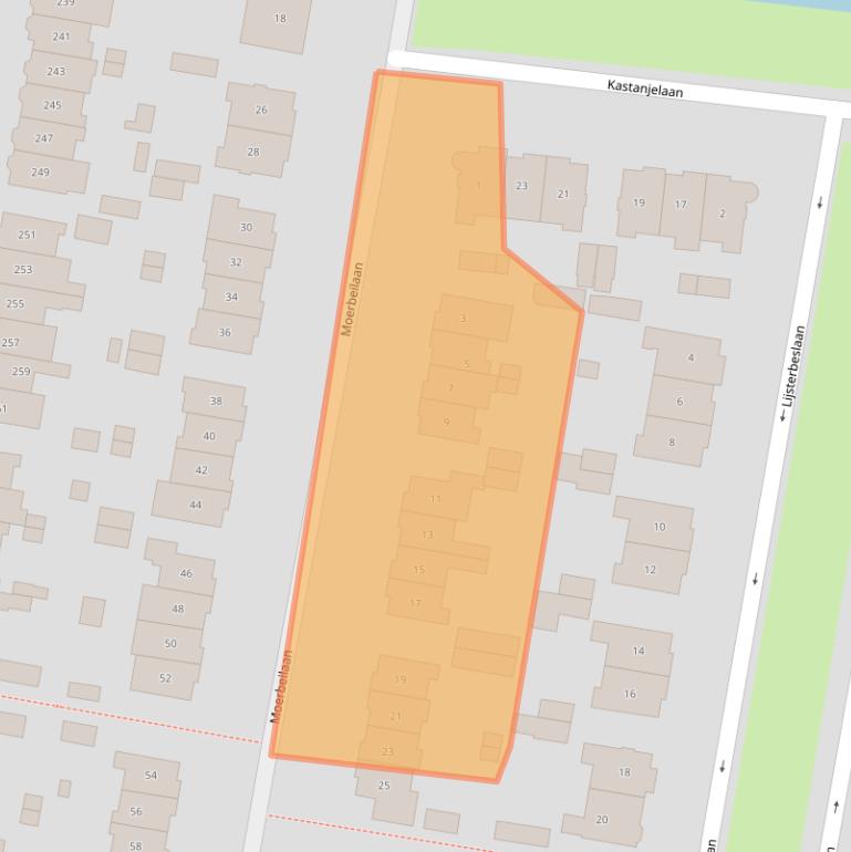 Kaart van postcodegebied 1214LT.