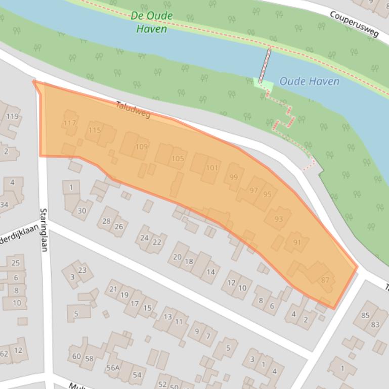 Kaart van postcodegebied 1215AD.