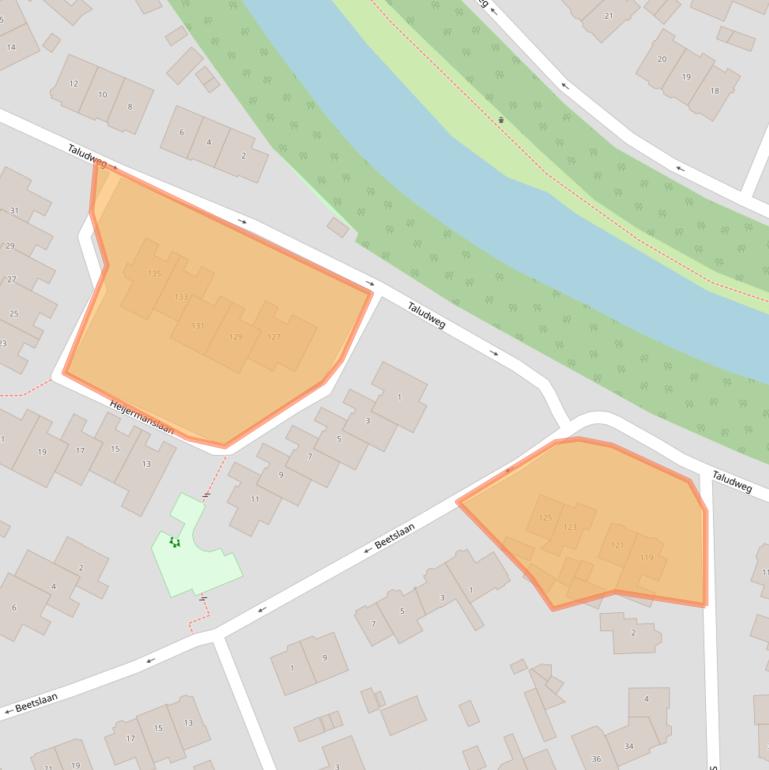 Kaart van postcodegebied 1215AE.