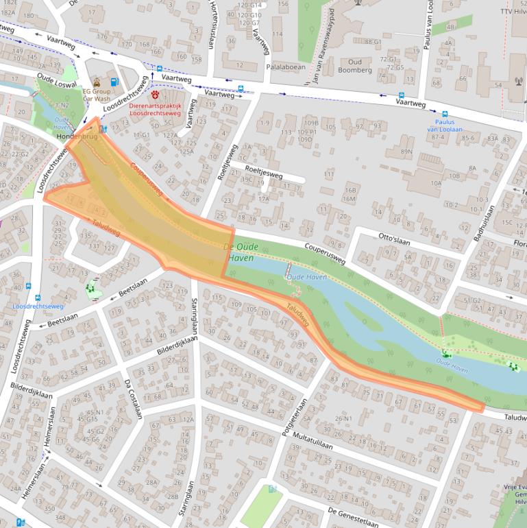 Kaart van postcodegebied 1215AG.