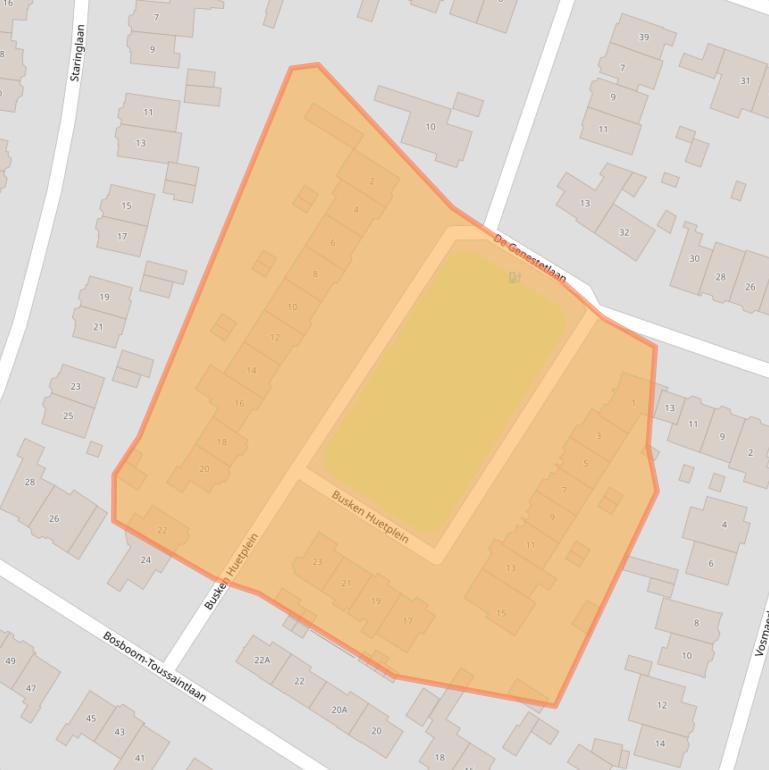 Kaart van postcodegebied 1215AJ.