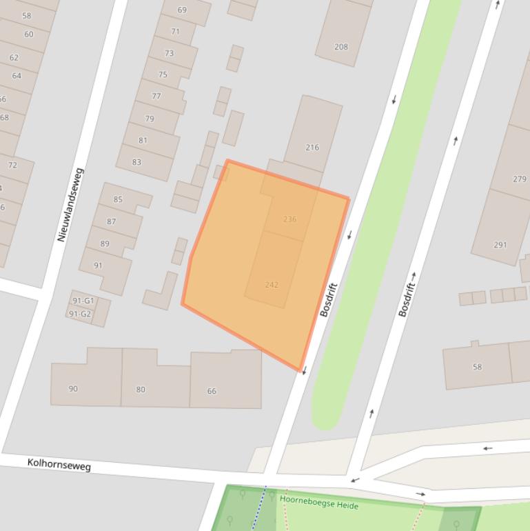 Kaart van postcodegebied 1215AT.