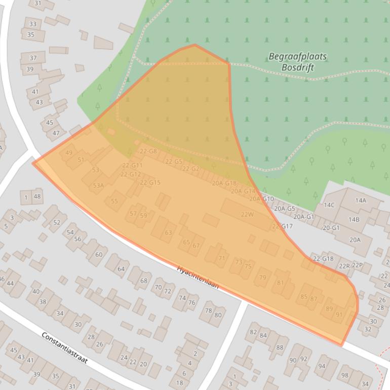 Kaart van postcodegebied 1215BB.