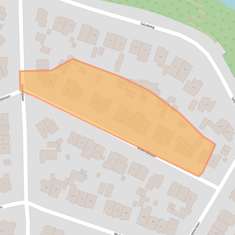 Kaart van postcodegebied 1215BN.