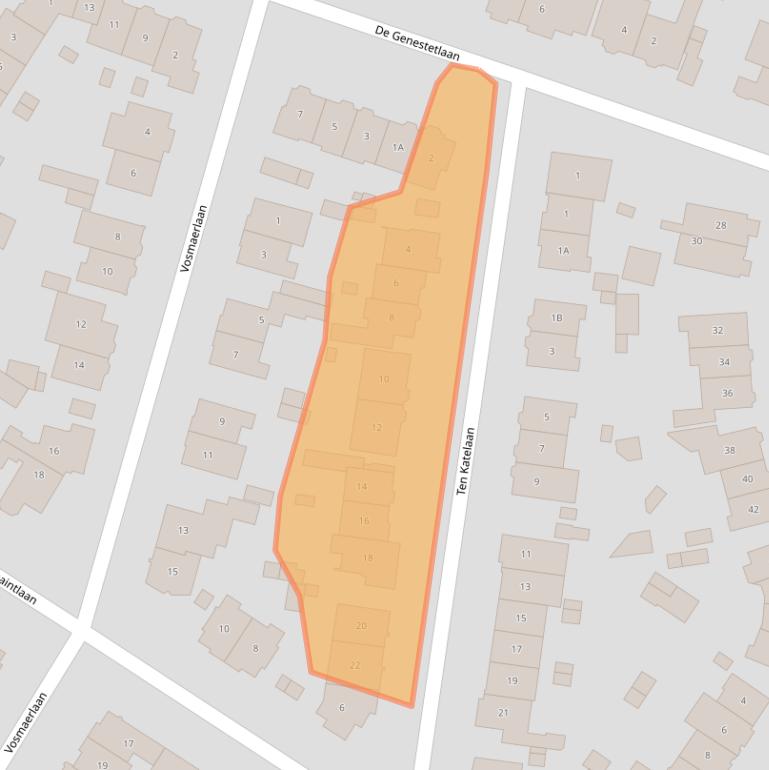 Kaart van postcodegebied 1215BW.