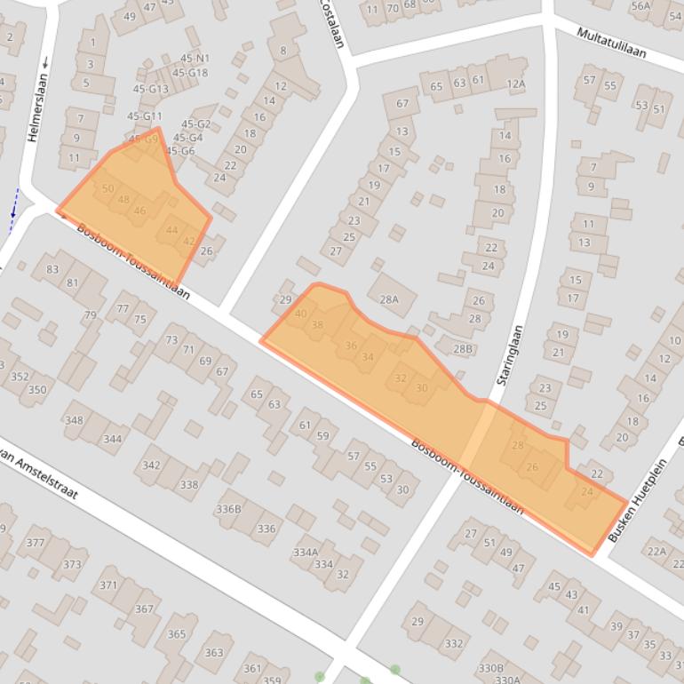 Kaart van postcodegebied 1215CD.