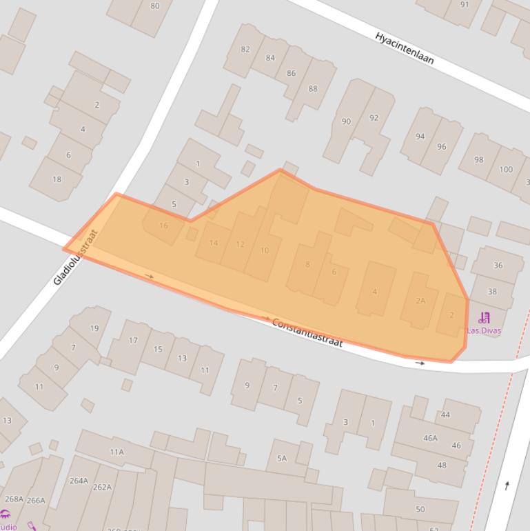 Kaart van postcodegebied 1215CJ.