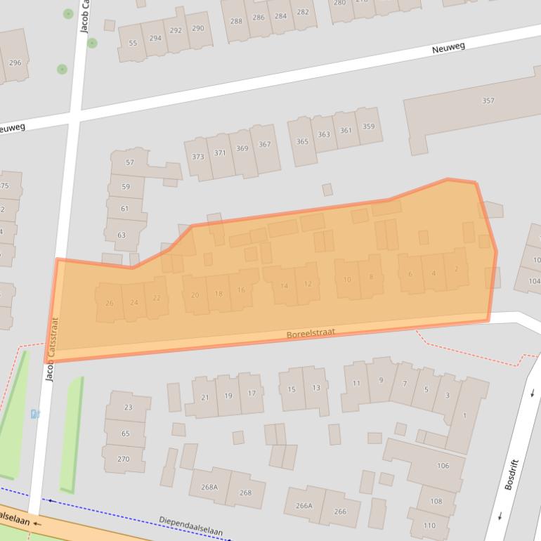 Kaart van postcodegebied 1215GC.