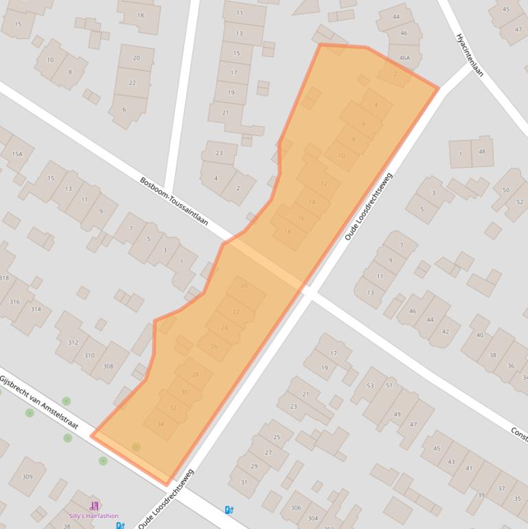 Kaart van postcodegebied 1215HH.