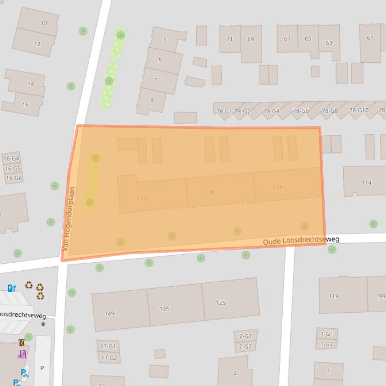 Kaart van postcodegebied 1215HL.